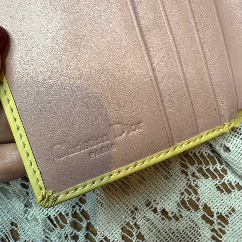 Dior Pink Trotter Print with Yellow Trim